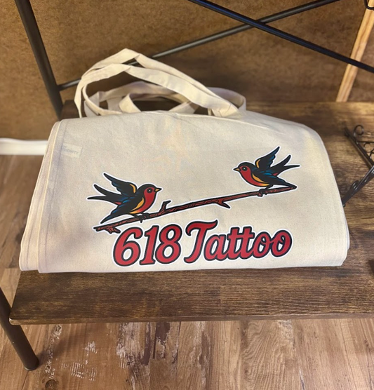 618 Tattoo Tote Bag